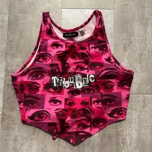 Urban Outfitters Pink Trouble Top